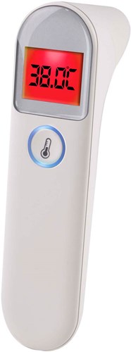 Edco Thermomètre Infrarouge - Thermomètre Numérique pour Oreille, Front et Objets - Rapide et Précis - Blanc-2