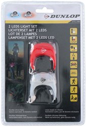 Edco Fahrradlampen-Set LED rot und weiß - Sicher unterwegs im Dunkeln
