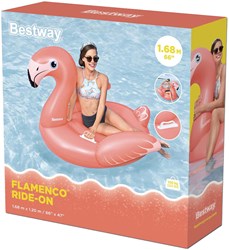Bestway Rider Opblaas Flamingo, 148cm