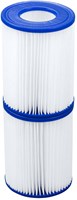 Bestway cartouche de filtre piscine Type II - accessoire pompe bleu-2