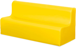 Softplay bankje zithoogte 25 cm GEEL