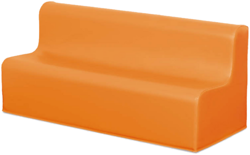 Softplay bankje zithoogte 25 cm ORANJE