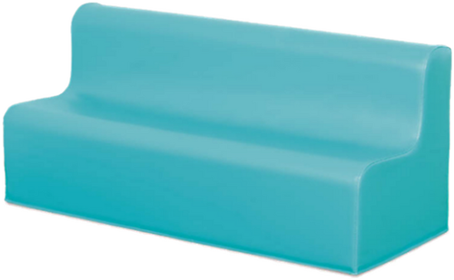 Softplay bankje zithoogte 25 cm LICHTBLAUW