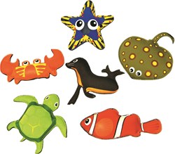 Spordas ensemble de jouets de plongée - 6 animaux pour s'amuser à la piscine