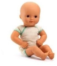 Djeco Grün 32 cm Puppe zum Anziehen Pomea