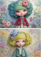 Educa Puzzle Flower Girls - 2 Puzzles mit je 100 Teilen aus Karton-2