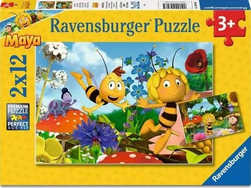 Ravensburger Puzzle-Set Kinder Maja's Welt - 2x12 Teile Karton