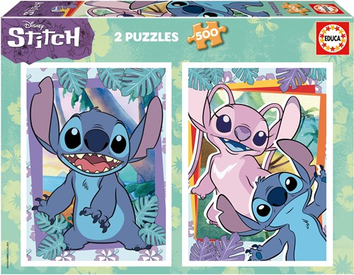 Educa Disney Puzzle Stitch - 2x 500 Teile - Karton - Legespiel-2