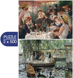 Grafika 2 Puzzles - The Art of Auguste Renoir: Luncheon of the Boating Party - La Grenouillère - 500 pieces