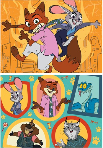 Educa Puzzle Zootopia 2 x 48 Teile - Kinderpuzzle Karton-2