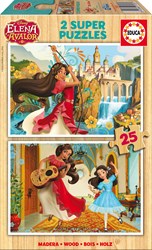 Educa Holzpuzzle Elena von Avalor - 2 Puzzles 25 Teile