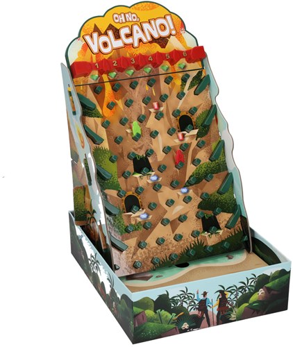 Asmodee Brettspiel Oh No Volcano! Familienspiel Abenteuer Strategie-2