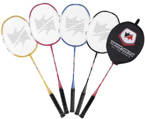Winmax raquette de badminton aluminium tige acier pour enfants et adultes