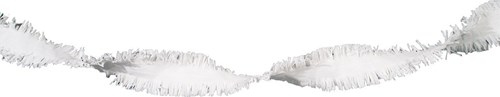 Folat weiße Girlande Partydekoration - 6 Meter lang Papier