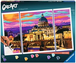 Ravensburger peinture par numéros - CreArt Coucher de soleil à Rome pour adultes
