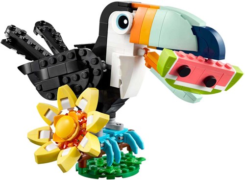 LEGO Animaux sauvages toucan tropical set de construction - jouet coloré-2