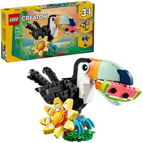LEGO Animaux sauvages toucan tropical set de construction - jouet coloré-3
