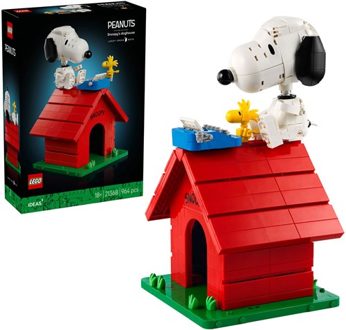LEGO Bauset Peanuts Snoopy Hundehütte Erwachsene 964 Teile-3
