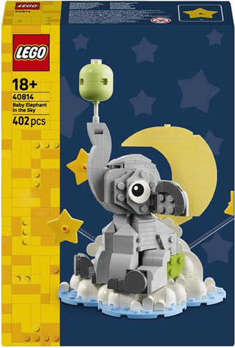 LEGO Bauset Baby-Elefant - niedliches Tier Geschenk für Erwachsene