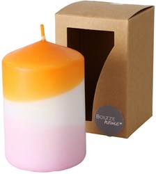 Boltze Home bougie dip dye orange lilas - décoration élégante