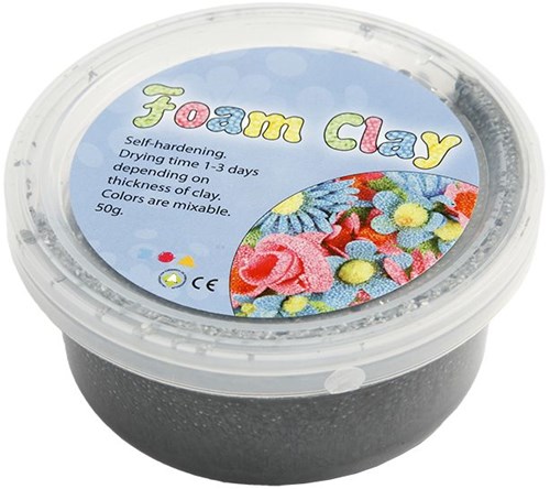 Foam Clay - Metallic Zilver, 35gr.