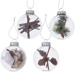 Boltze Home boule de Noël verre décoration Ø8cm ornement sapin
