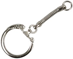 Creativ Company porte-clés rond argenté 25 pièces accessoire clé