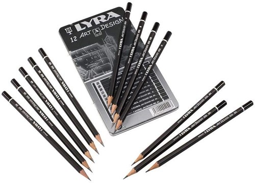 Lyra Graphitstifte Set - Art Design 12 Stück für Zeichnen und Skizzieren