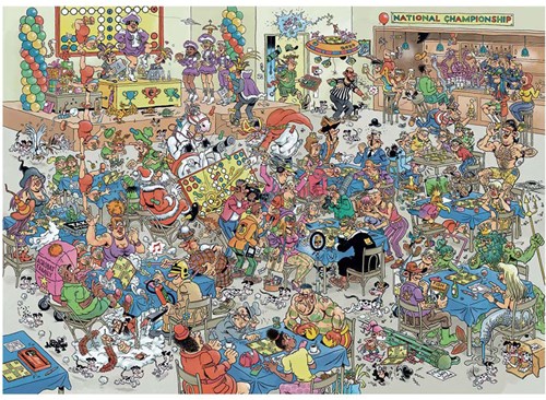 Jumbo Puzzle Jan van Haasteren NK Mensch ärgere Dich Nicht 1000 Teile-2