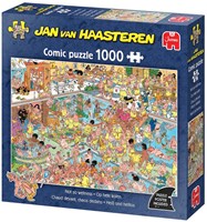 Jumbo Puzzle Jan van Haasteren Auf heißen Kohlen 1000 Teile Cartoon-3