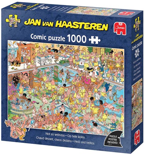 Jumbo Puzzle Jan van Haasteren Auf heißen Kohlen 1000 Teile Cartoon-3