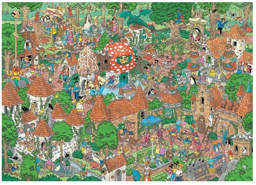 Puzzel 1000 st. JvH - Efteling Sprookjesbos-2
