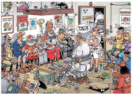 Jan van Haasteren Puzzle Wer ist der Nächste? 500 Teile Cartoon-2
