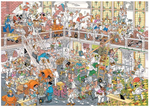 Jumbo Puzzle Jan van Haasteren DIY Shop - 2x1000 Teile Puzzle-3