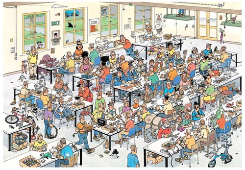 Jumbo Puzzle Können wir es schaffen? Jan van Haasteren 2000 Teile-2