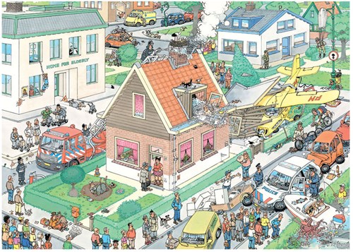 Jumbo Puzzle Jan van Haasteren Murphys Gesetz 1000 Teile Erwachsene-2