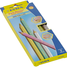Lyra Buntstifte Metallic 6 Farben Set für Kinder und Erwachsene