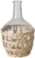 Boltze Home Vase Glas Torino H25,8cm Boho Landhausstil Dekoration