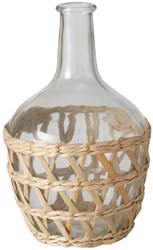 Boltze Home Vase Glas Torino H25,8cm Boho Landhausstil Dekoration
