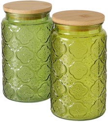 Boltze Home bocal de rangement pot en verre 1000ml organisateur cuisine