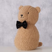 Boltze Home butée de porte ours - peluche polyester marron 22 cm