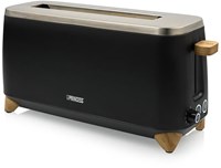 Princess grille-pain pure noir - 2 fentes - 6 niveaux de brunissage - 1000W