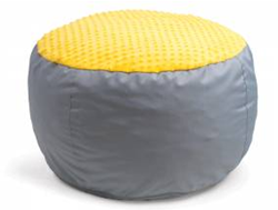 Zachte poef GEEL