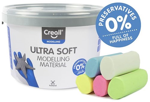 Creall Modelliermasse Pastell - ultra soft Knete 1100g für Kinder-2