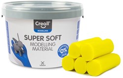 Creall Knetmasse gelb - superweiche Modelliermasse 1750g Eimer