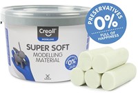 Creall Modelliermasse weiß - superweiche Knete Eimer 1750 Gramm-2