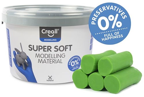 Creall Modelliermasse grün - super soft Knete Eimer 1750 Gramm-2