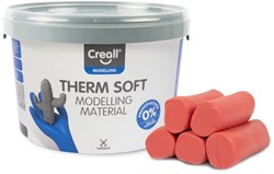 Creall Modelliermasse rot - weiche Knete für Kinder und kreatives Spielen