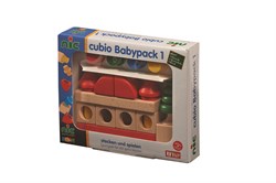 nic blocs de construction en bois Babypack 1 coloré 20 pièces jouet éducatif