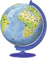 Ravensburger 3D Puzzle XXL Kinder Weltkugel Lernspielzeug - 180 Teile-3
